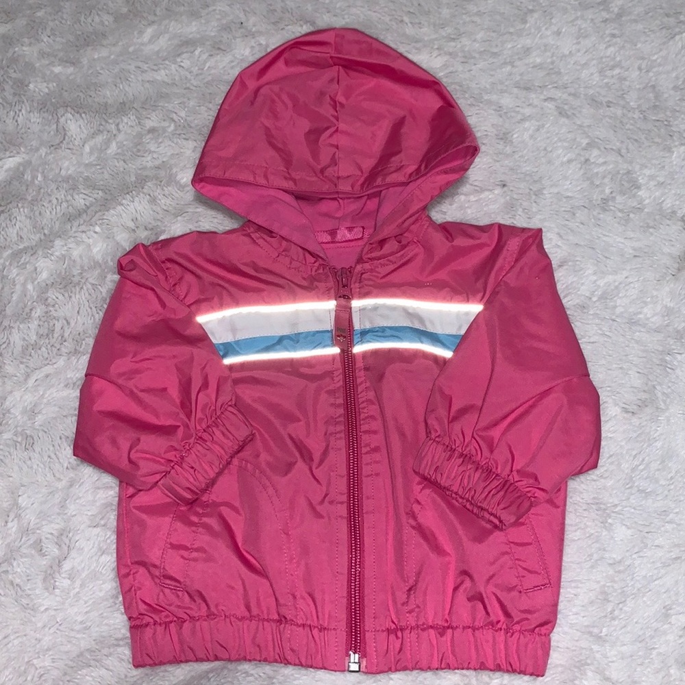 Please mum Vancouver Pink zip up rain 
jacket